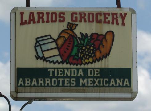 Hispanic market signage