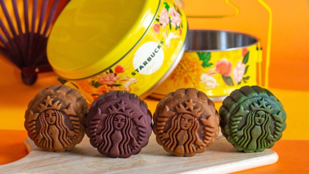 Starbucks branded mooncakes for Chinese Mid-Autumn Festival